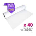 CARTA White Back 100 x 80 | 120gr | 40 Rotoli